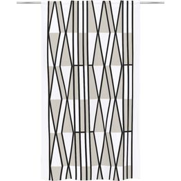 Sivuverho Vallila Vallgård 140x250cm musta/valkoinen/beige