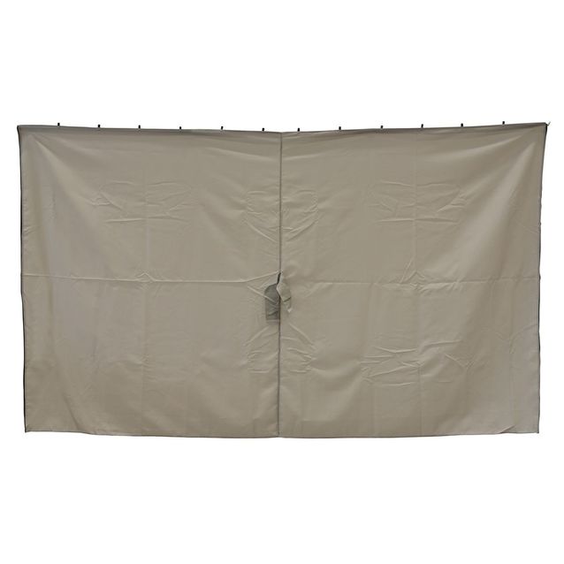 Sivuverhot Luxor 3 x 4 m paviljongille vaaleanharmaa 4 kpl