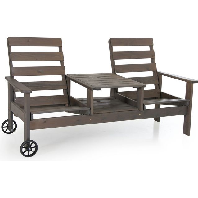 Sohva Du o Ja pyörillä säädettävä harmaa