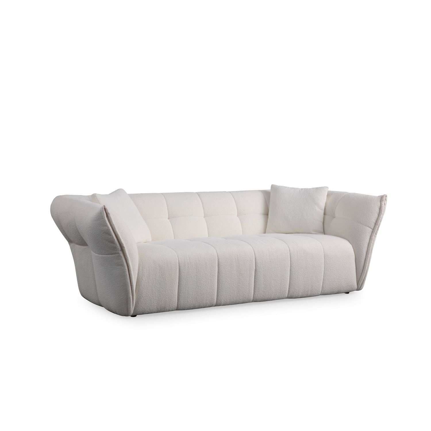 Sohva Linento Furniture Boxer, valkoinen, 3-istuttava