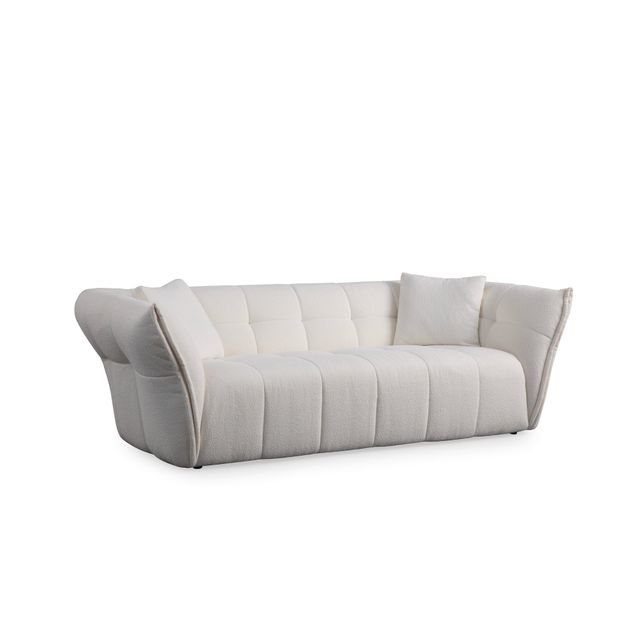 Sohva Linento Furniture Boxer, valkoinen, 3-istuttava