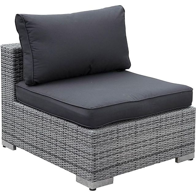 Sohvan keskimoduuli Bahamas tummanharmaa/musta