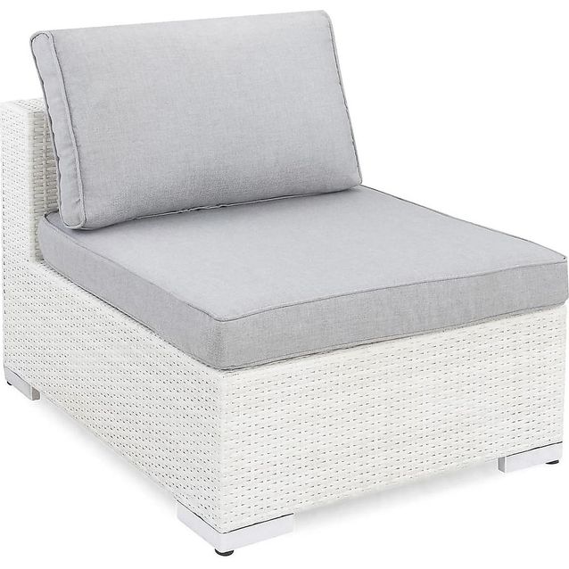 Sohvan keskimoduuli Bahamas valkoinen/harmaa