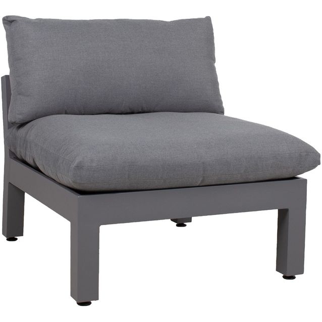 Sohvan keskimoduuli Home4you Fluffy  harmaa