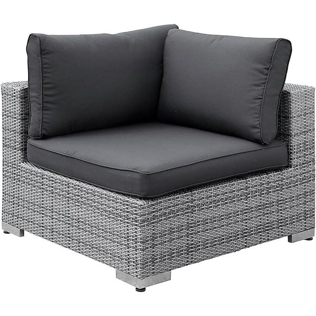 Sohvan kulmamoduuli Bahamas tummanharmaa/musta