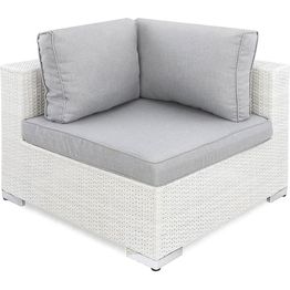 Sohvan kulmamoduuli Bahamas valkoinen/harmaa