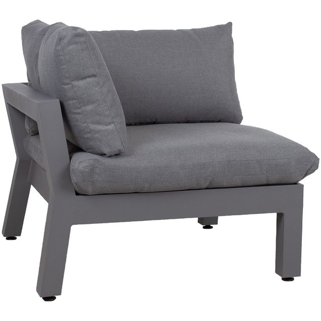 Sohvan kulmamoduuli Home4you Fluffy harmaa