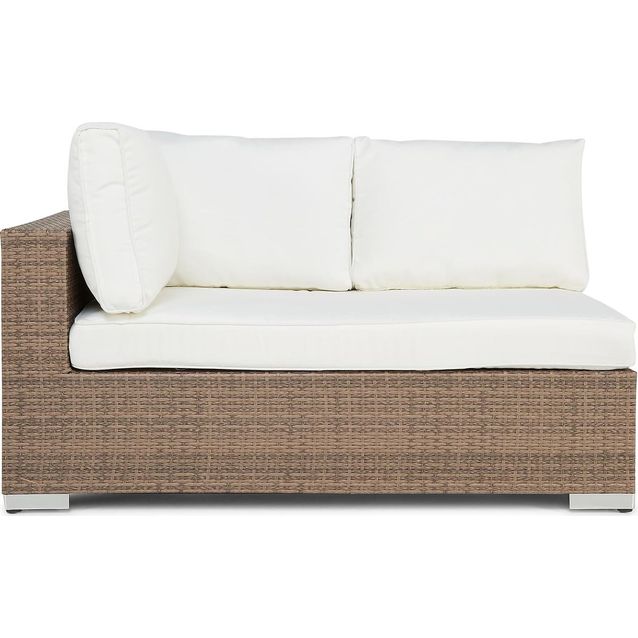 Sohvan päätymoduuli Bahamas oikea hiekka/valkoinen