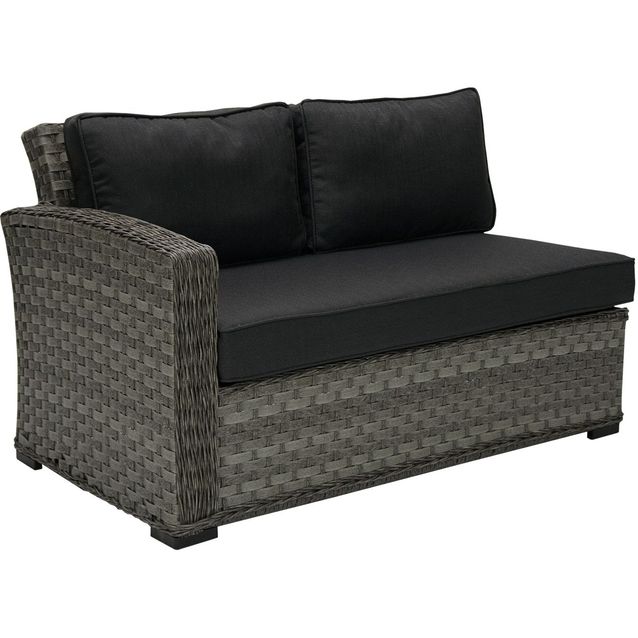 Sohvan päätymoduuli Home4you Geneva vasen harmaa