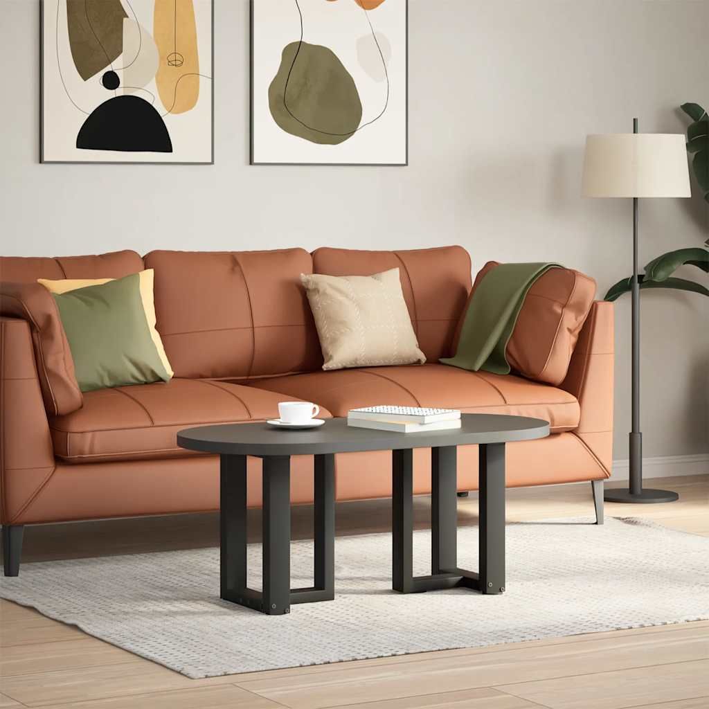 Sohvapöydän jalat T-muotoiset 2 kpl musta 28x25x(42-43)cm teräs (13020)