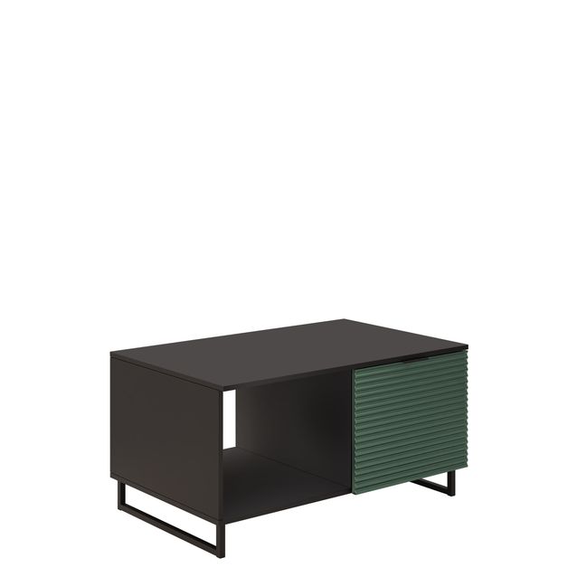 Sohvapöytä 100 DELINO, musta/vihreä (9117)