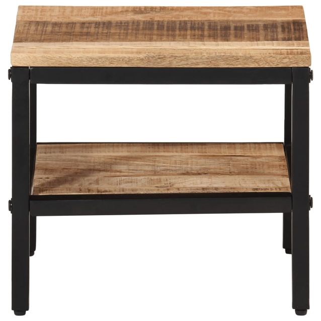 Sohvapöytä 35x35x30 cm karkea täysi mangopuu (74066)