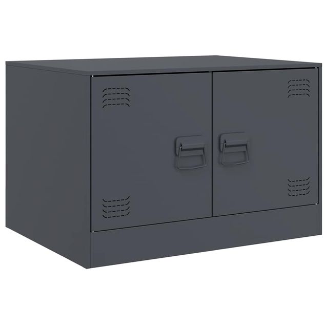 Sohvapöytä antrasiitti 67x50x44 cm teräs (41729)