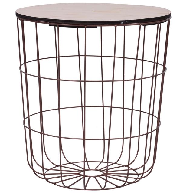 Sohvapöytä kupari Ø 39,5 cm MDF