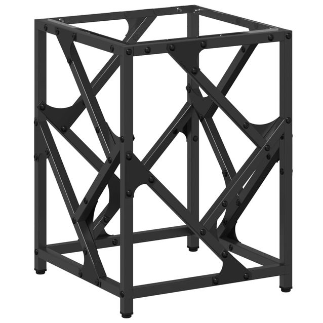 Sohvapöytä läpinäkyvä lasinen pöytälevy 30x30x41 cm teräs (45988)