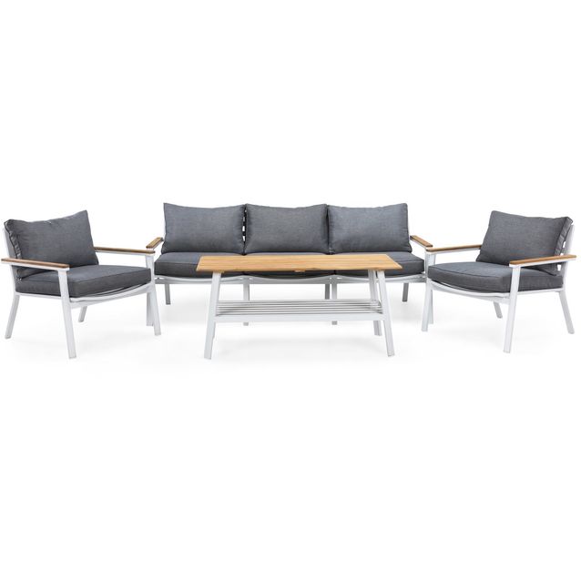 Sohvaryhmä Oliver, valkoinen/tiikki