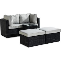 Sohvaryhmä Zambia musta/harmaa