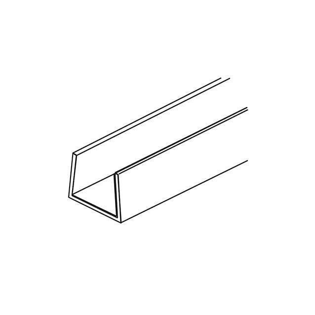 Sokkelin kasauslista Grip pääty katkottu 150mm ilman tiivistettä valkoinen