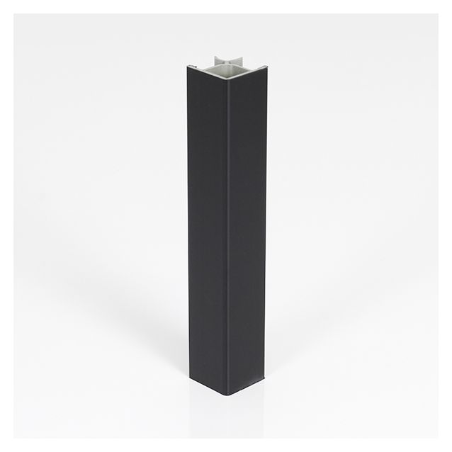 Sokkelin kulmalista Grip 90° 150mm musta