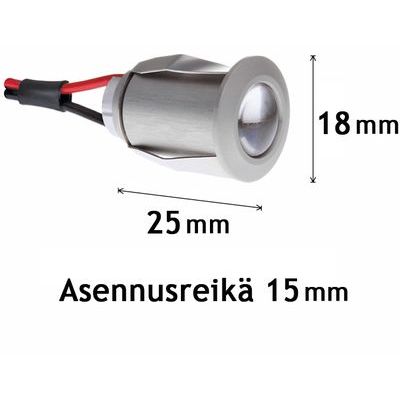 LED-alasvalosetti Highline Spot led 6x3W + virtalähde 350mA mitat