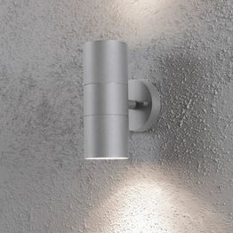 Seinävalaisin Konstsmide Modena Max 7656-300 75x130x195 mm ylös/alas harmaa