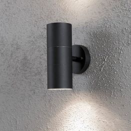 Seinävalaisin Konstsmide Modena Max 7656-750 75x130x195 mm ylös/alas musta