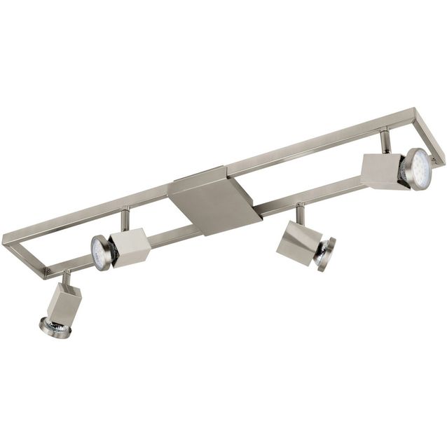 Spottisetti LED Zeraco 4-osainen harjattu teräs