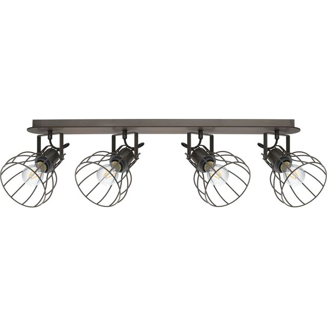 Spottivalaisin Eglo Vintage Sambatello 4-osainen ruskea/hopea