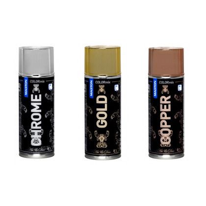Spraymaali Decoeffect metallihohto 400ml kromi/kupari/kulta