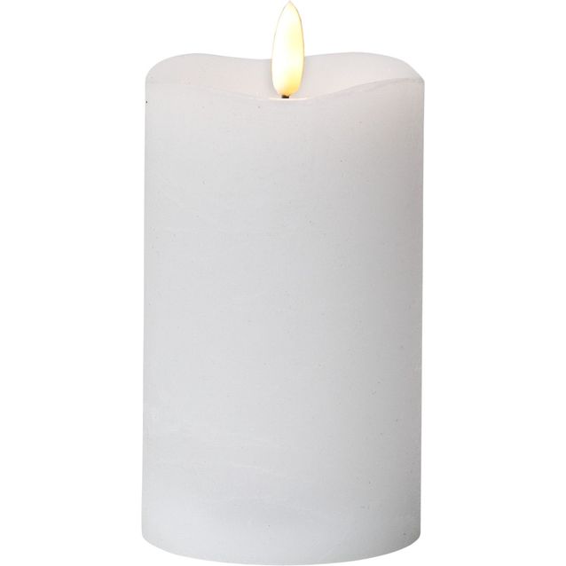 LED-kynttilä Star Trading Flamme, 14cm, valkoinen