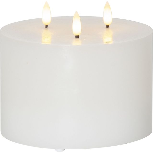 LED-kynttilä Star Trading Flamme, 13cm, valkoinen