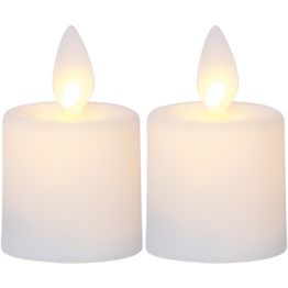 LED-kynttilä Star Trading M-Twinkle, 6cm, 2kpl, valkoinen