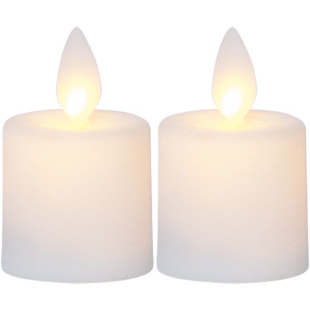 LED-kynttilä Star Trading M-Twinkle, 6cm, 2kpl, valkoinen