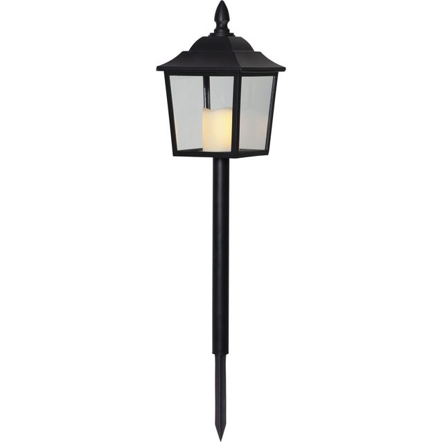 LED-hautalyhty Star Trading Flame, 52cm, musta
