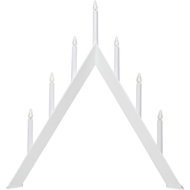 Kynttelikkö Star Trading Arrow, 7-osainen, 64.5cm, valkoinen
