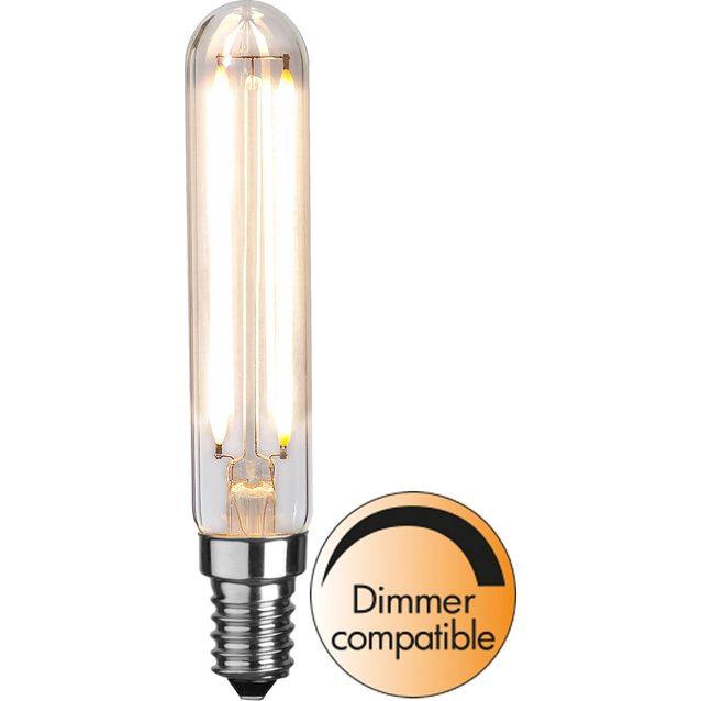 LED-lamppu Star Trading Clear Filament 338-34, Ø20x115mm, E14, T20, 3.3W, 2700K, 250lm