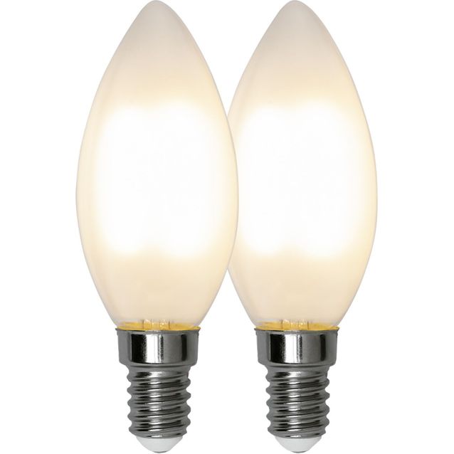 LED-lamppu Star Trading Frosted Filament 339-01, Ø35x97, E14, C35, 2.5W, 2700K, 250lm, 2kpl