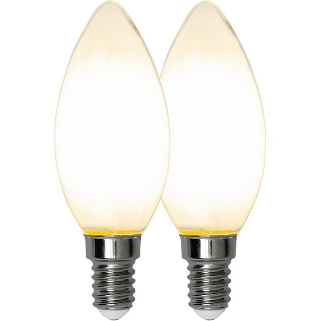 LED-lamppu Star Trading Frosted Filament 339-02, Ø35x97, E14, C35, 4.5W, 2700K, 470lm, 2kpl