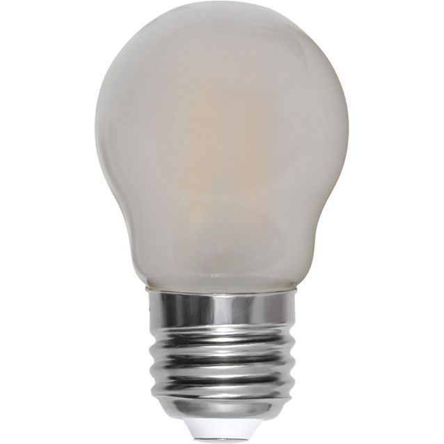 LED-lamppu Star Trading Frosted Filament 339-07, Ø45x78, E27, G45, 4.5W, 2700K, 470lm, 2kpl