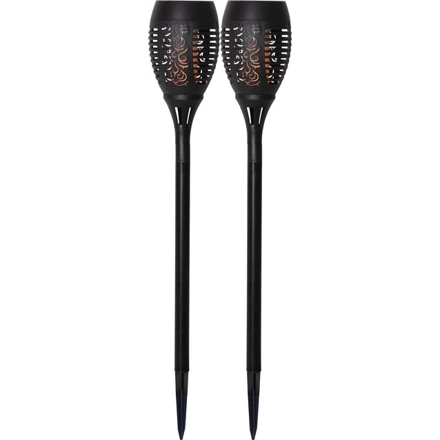 Aurinkokennovalaisin Star Trading Flame, 90x90x200mm, 2kpl, musta