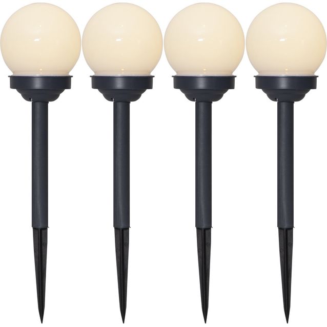 Aurinkokennovalaisin Star Trading Globus, 27cm, musta, 4kpl