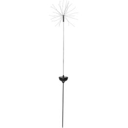 Aurinkokennokoristevalaisin Star Trading Firework, 26x26x1000mm, musta