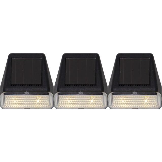 Aurinkokennoseinävalaisin Star Trading Wally Mini, 70x40x75mm, 3kpl, musta