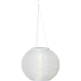 Aurinkokennolyhty Star Trading Festival, 25cm, valkoinen