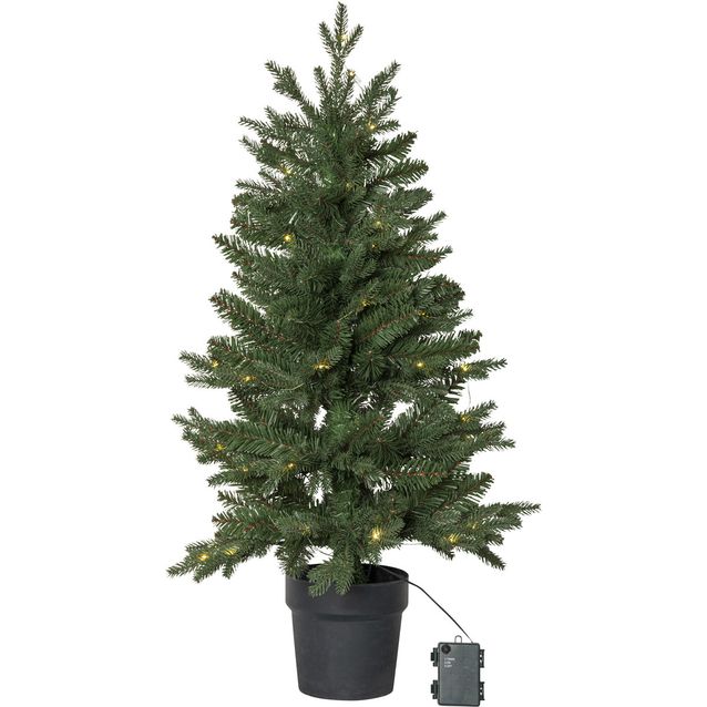 LED-valaistu joulukuusi Star Trading Byske, 90cm, vihreä