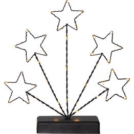 LED-valokoriste Star Trading Stary, 27.5cm, musta