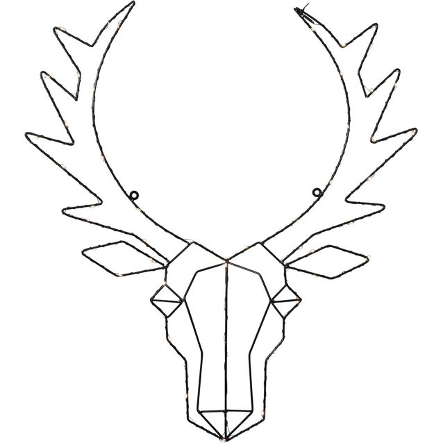 LED-valokoriste Star Trading Cupid, 57cm, musta