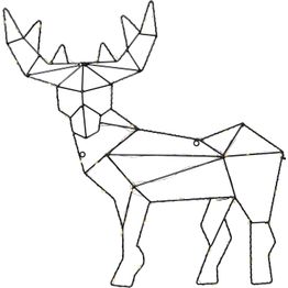 LED-valokoriste Star Trading Cupid, 49cm, musta