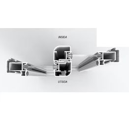 Vaihto vasenkätiseksi, lasit kasautuvat vasemmalle sisältä katsottuna