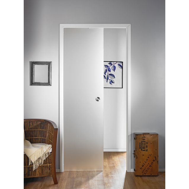 Lasiliukuovi seinän päälle Stella M7 730x2150 mm